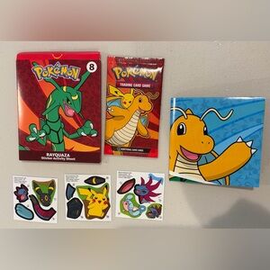 Pokémon Trading Card SEALED Pack, Sticker Activity Sheet - McDonald’s Happy Meal